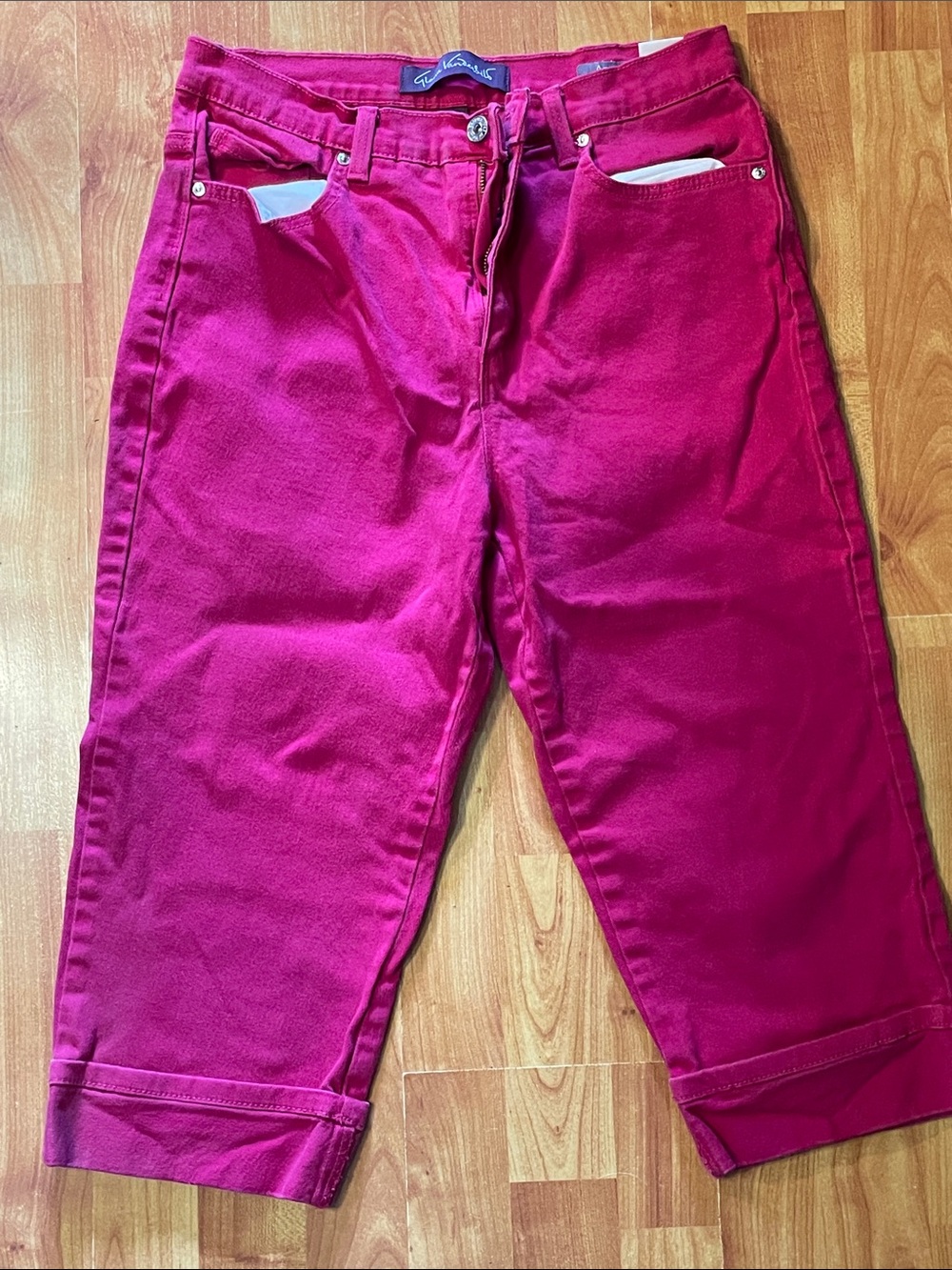 Gloria Vanderbilt Fuchsia Mid-Rise Jeans